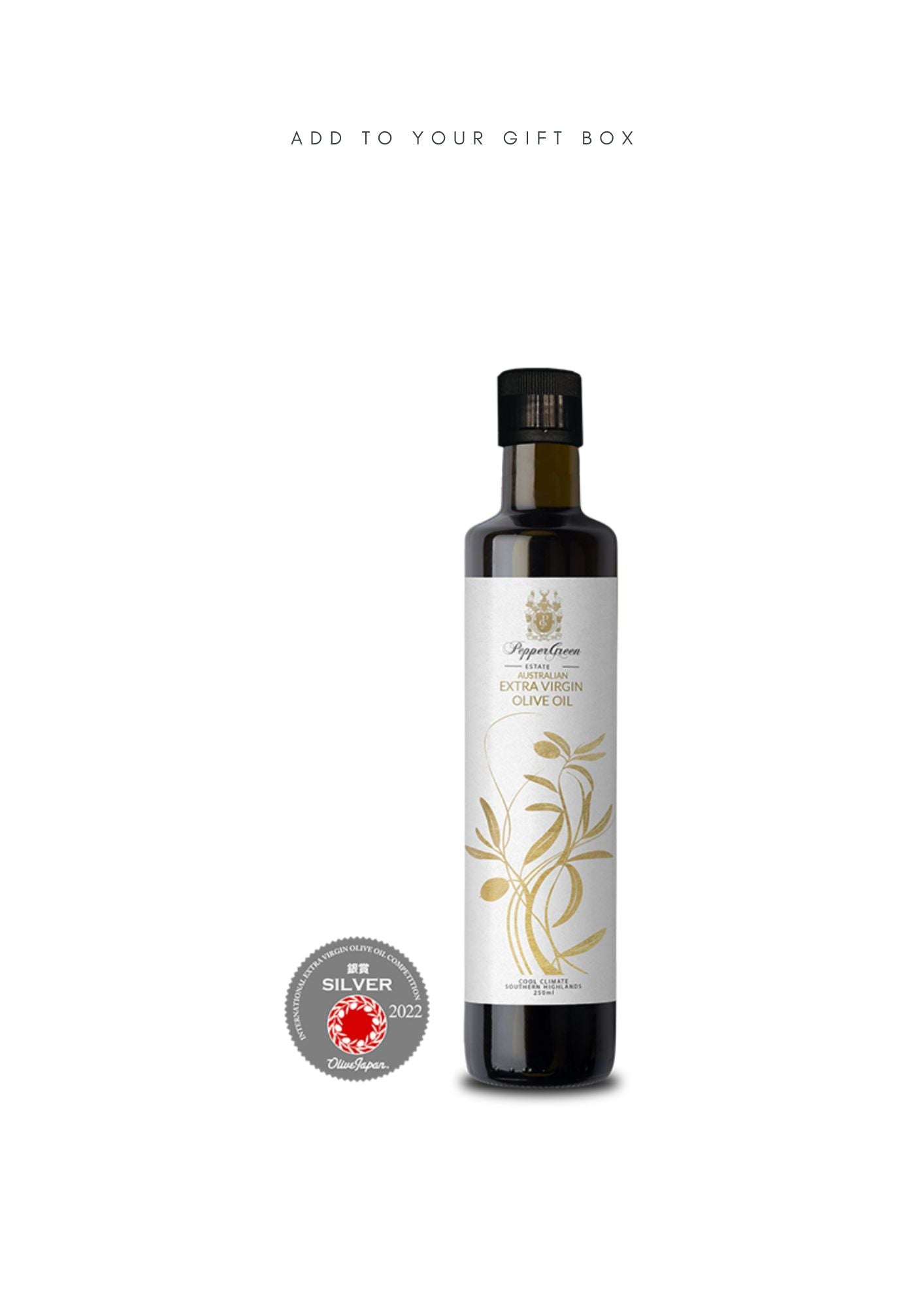 PepperGreen Estate Extra Virgin Olive Oil 250ml