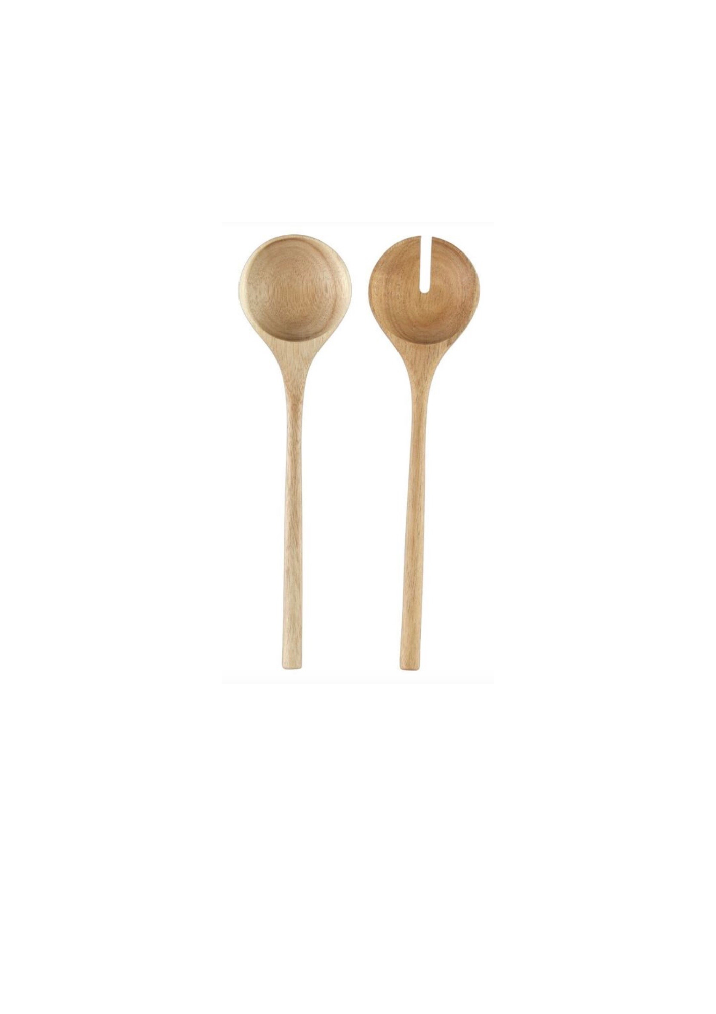 Wooden salad servers