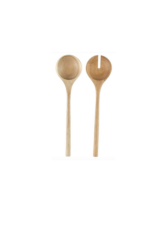 Wooden salad servers